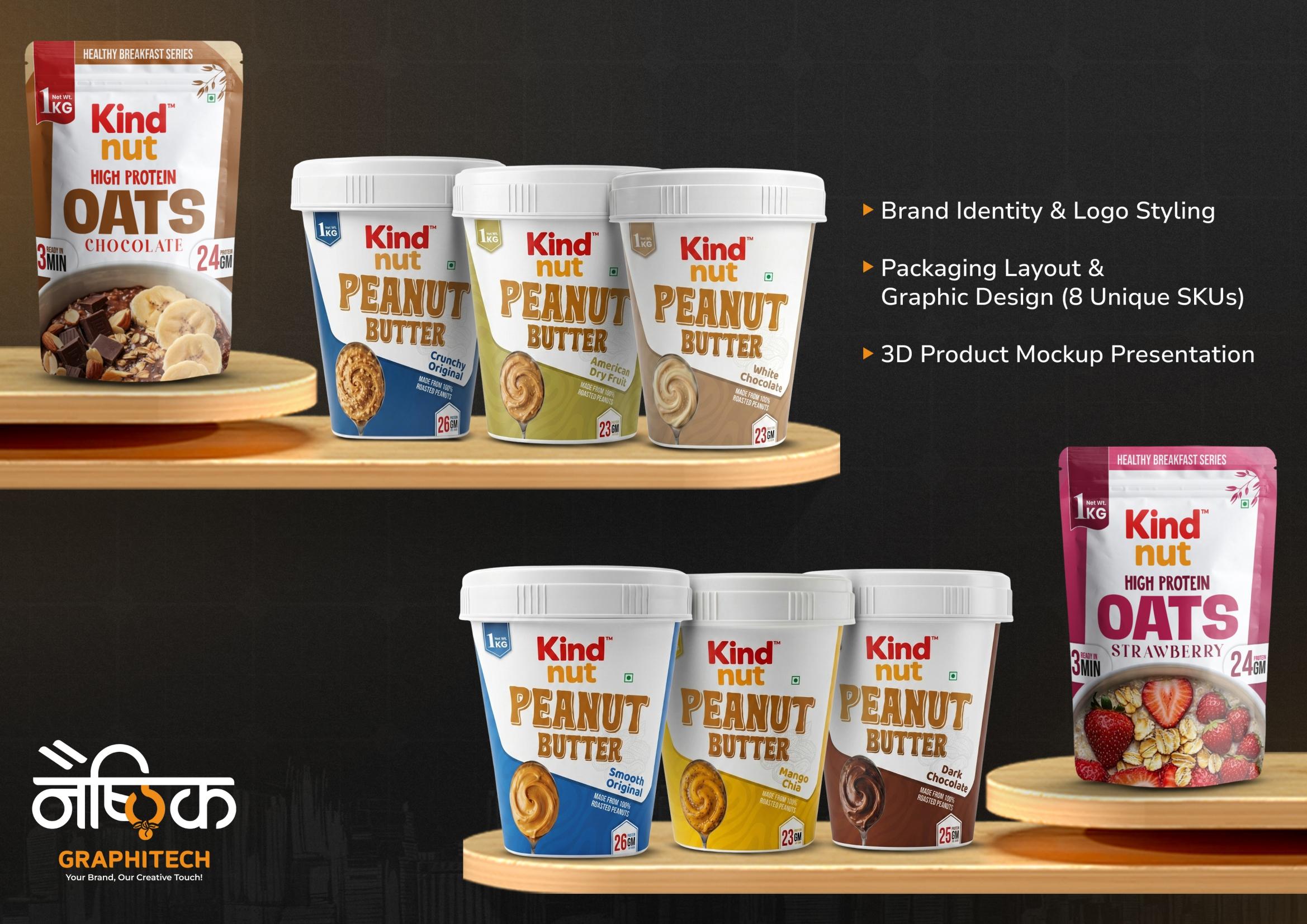 Kind Nut Peanut Butter & Oats Range